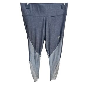 PINK Victoria's Secret Leggings Gray Blue Ombre High Waist Activewear Sparkle